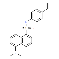 ChemSpider 2D Image | 5-(Dimethylamino)-N-(4-ethynylphenyl)-1-naphthalenesulfonamide | C20H18N2O2S
