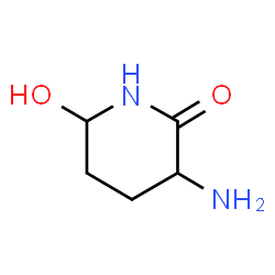 ChemSpider 2D Image | 3-amino-6-hydroxy-2-piperidone | C5H10N2O2