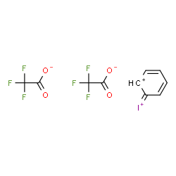 ChemSpider 2D Image | phenyliodine bis(trifluoroacetate) | C10H6F6IO4