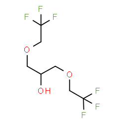 ChemSpider 2D Image | 1,3-Bis(2,2,2-trifluoroethoxy)-2-propanol | C7H10F6O3