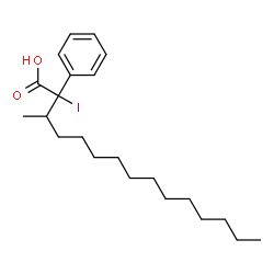 ChemSpider 2D Image | β-methyliodophenylpentadecanoic acid | C22H35IO2