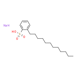 ChemSpider 2D Image | dodecyl benzene sulfonic acid sodium | C18H30NaO3S