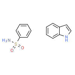 ChemSpider 2D Image | Benzenesulfonamide - 1H-indole (1:1) | C14H14N2O2S