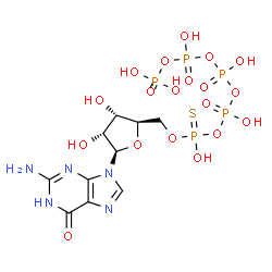 ChemSpider 2D Image | guanosine 5′-O-(1-thiopentaphosphate) | C10H18N5O19P5S