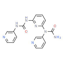 ChemSpider 2D Image | 1-{6-[Carbamoyl(3-pyridinyl)amino]-2-pyridinyl}-3-(3-pyridinyl)urea | C17H15N7O2