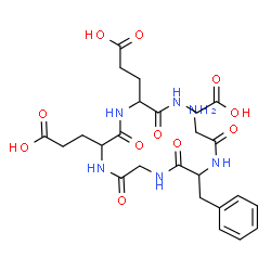 ChemSpider 2D Image | Gly-Phe-Gly-Glu-Glu-Gly | C25H34N6O11