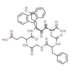 ChemSpider 2D Image | Fmoc-Gly-Phe-Gly-Glu-Glu-Gly | C40H44N6O13