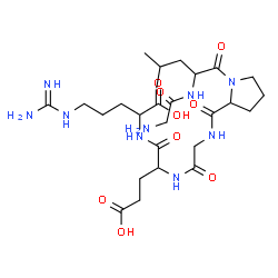 ChemSpider 2D Image | Gly-Arg-Hyp-Gly-Glu-Arg | C26H45N9O9
