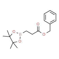 ChemSpider 2D Image | BENZYL 3-(TETRAMETHYL-1,3,2-DIOXABOROLAN-2-YL)PROPANOATE | C16H23BO4