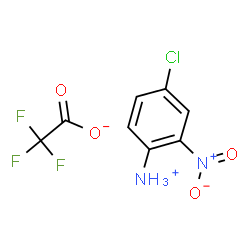 ChemSpider 2D Image | 4-Chloro-2-nitroanilinium trifluoroacetate | C8H6ClF3N2O4