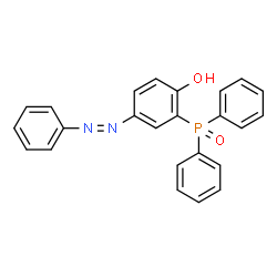 ChemSpider 2D Image | 2-(Diphenylphosphoryl)-4-(phenyldiazenyl)phenol | C24H19N2O2P