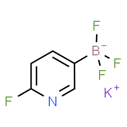 ChemSpider 2D Image | potassium trifluoro(6-fluoropyridin-3-yl)borate | C5H3BF4KN