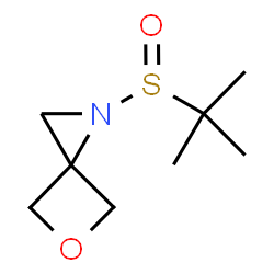 ChemSpider 2D Image | 1-(tert-Butylsulfinyl)-5-oxa-1-azaspiro[2.3]hexane | C8H15NO2S