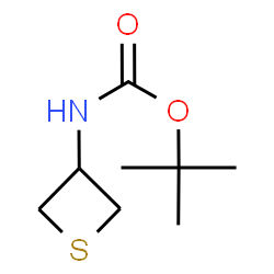 ChemSpider 2D Image | tert-Butyl thietan-3-ylcarbamate | C8H15NO2S