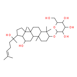 ChemSpider 2D Image | 12,20-Dihydroxydammar-24-en-3-yl hexopyranoside | C36H62O8