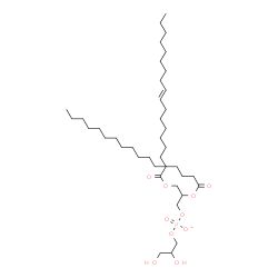 ChemSpider 2D Image | 2,3-Dihydroxypropyl 3-[(9E)-9-octadecenoyloxy]-2-(palmitoyloxy)propyl phosphate | C40H76O10P