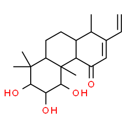 ChemSpider 2D Image | 1,2,3-Trihydroxy-14-methyl-13-vinylpodocarp-12-en-11-one | C20H30O4