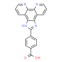 ChemSpider 2D Image | 2-(4-carboxyphenyl)imidazo[4,5-f]-1,10-phenanthroline | C20H12N4O2