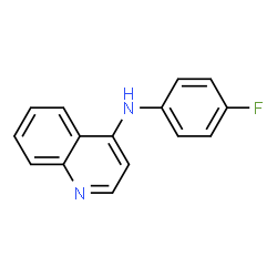 ChemSpider 2D Image | N-(4-Fluorophenyl)-4-quinolinamine | C15H11FN2