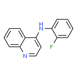 ChemSpider 2D Image | N-(2-Fluorophenyl)-4-quinolinamine | C15H11FN2