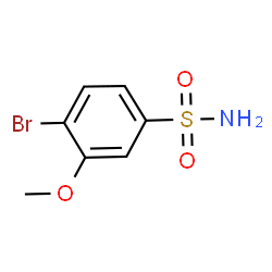 ChemSpider 2D Image | 4-Bromo-3-methoxybenzenesulfonamide | C7H8BrNO3S