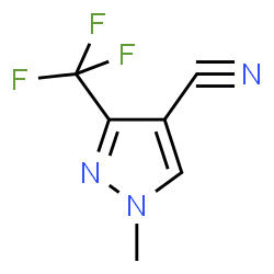 ChemSpider 2D Image | 1-Methyl-3-(trifluoromethyl)-1H-pyrazole-4-carbonitrile | C6H4F3N3