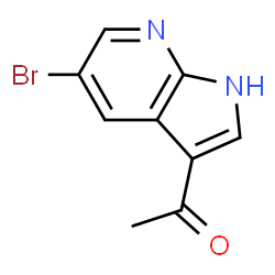 ChemSpider 2D Image | 1-{5-bromo-1H-pyrrolo[2,3-b]pyridin-3-yl}ethan-1-one | C9H7BrN2O
