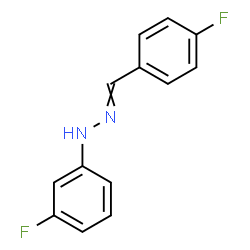 ChemSpider 2D Image | 1-(4-Fluorobenzylidene)-2-(3-fluorophenyl)hydrazine | C13H10F2N2