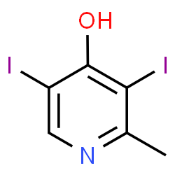 ChemSpider 2D Image | 3,5-Diiodo-2-methyl-4-pyridinol | C6H5I2NO