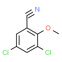 ChemSpider 2D Image | 3,5-Dichloro-2-methoxybenzonitrile | C8H5Cl2NO