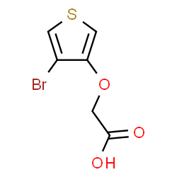 ChemSpider 2D Image | [(4-Bromo-3-thienyl)oxy]acetic acid | C6H5BrO3S