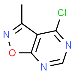 ChemSpider 2D Image | 4-Chloro-3-methyl[1,2]oxazolo[5,4-d]pyrimidine | C6H4ClN3O