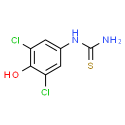 ChemSpider 2D Image | 1-(3,5-Dichloro-4-hydroxyphenyl)thiourea | C7H6Cl2N2OS