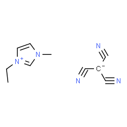 ChemSpider 2D Image | 3-Ethyl-1-methyl-1H-imidazol-3-ium tricyanomethanide | C10H11N5