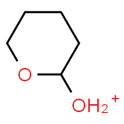 ChemSpider 2D Image | Tetrahydro-2H-pyran-2-yloxonium | C5H11O2