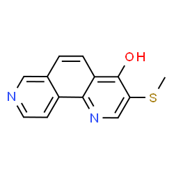 ChemSpider 2D Image | 3-(Methylsulfanyl)-1,8-phenanthrolin-4-ol | C13H10N2OS