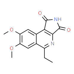 ChemSpider 2D Image | 5-Ethyl-7,8-dimethoxy-1H-pyrrolo[3,4-c]isoquinoline-1,3(2H)-dione | C15H14N2O4