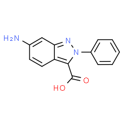 ChemSpider 2D Image | 6-Amino-2-phenyl-2H-indazole-3-carboxylic acid | C14H11N3O2