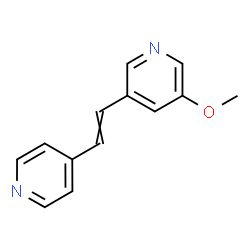 ChemSpider 2D Image | 3-Methoxy-5-[2-(4-pyridinyl)vinyl]pyridine | C13H12N2O