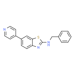 ChemSpider 2D Image | N-Benzyl-6-(4-pyridinyl)-1,3-benzothiazol-2-amine | C19H15N3S