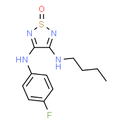 ChemSpider 2D Image | N-Butyl-N'-(4-fluorophenyl)-1,2,5-thiadiazole-3,4-diamine 1-oxide | C12H15FN4OS