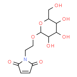 ChemSpider 2D Image | 2-(2,5-Dioxo-2,5-dihydro-1H-pyrrol-1-yl)ethyl hexopyranoside | C12H17NO8