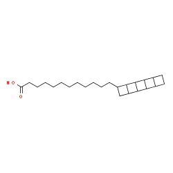 ChemSpider 2D Image | 12-(Pentacyclo[6.4.0.0~2,7~.0~3,6~.0~9,12~]dodec-4-yl)dodecanoic acid | C24H38O2