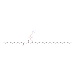 ChemSpider 2D Image | (2R)-3-(Dodecanoyloxy)-2-(tricosanoyloxy)propyl 2-(trimethylammonio)ethyl phosphate | C43H86NO8P
