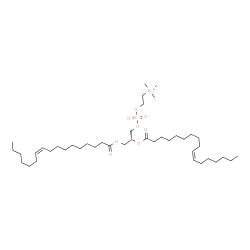 ChemSpider 2D Image | (2R)-2,3-Bis[(10Z)-10-heptadecenoyloxy]propyl 2-(trimethylammonio)ethyl phosphate | C42H80NO8P