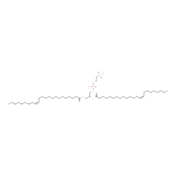ChemSpider 2D Image | 2,3-Bis[(14Z)-14-tricosenoyloxy]propyl 2-(trimethylammonio)ethyl phosphate | C54H104NO8P