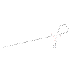 ChemSpider 2D Image | (2R)-3-(Dotriacontanoyloxy)-2-[(5Z,8Z,11Z,14Z)-5,8,11,14-icosatetraenoyloxy]propyl 2-(trimethylammonio)ethyl phosphate | C60H112NO8P