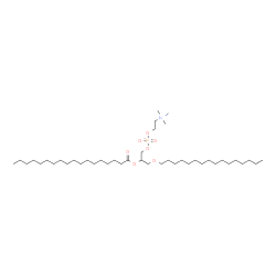 ChemSpider 2D Image | 3-(Hexadecyloxy)-2-(stearoyloxy)propyl 2-(trimethylammonio)ethyl phosphate | C42H86NO7P