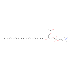 ChemSpider 2D Image | 3-Acetoxy-2-(octadecyloxy)propyl 2-(trimethylammonio)ethyl phosphate | C28H58NO7P
