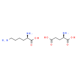 ChemSpider 2D Image | D-Glutamic acid - D-lysine (1:1) | C11H23N3O6
